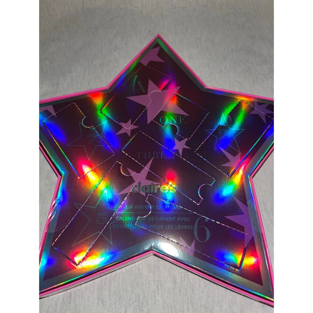 Claire's Star Lip‎ Gloss Advent Calendar Holiday Beauty Gift Set
